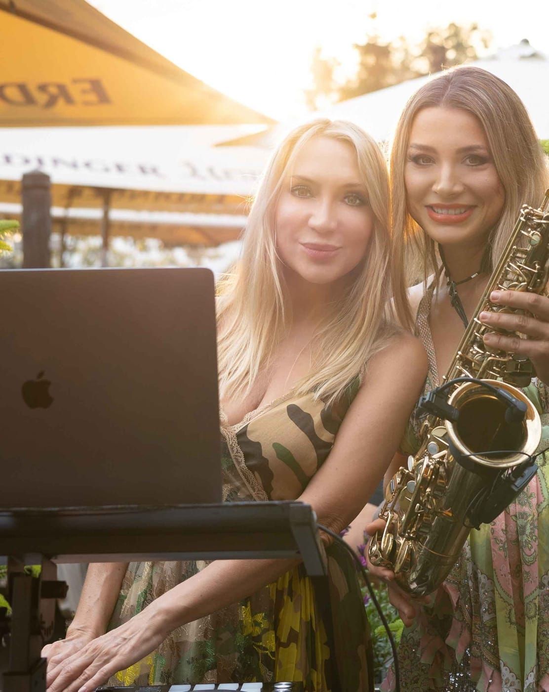 DJane and saxophonist Kitzbühel summer party DJ sax event live music
