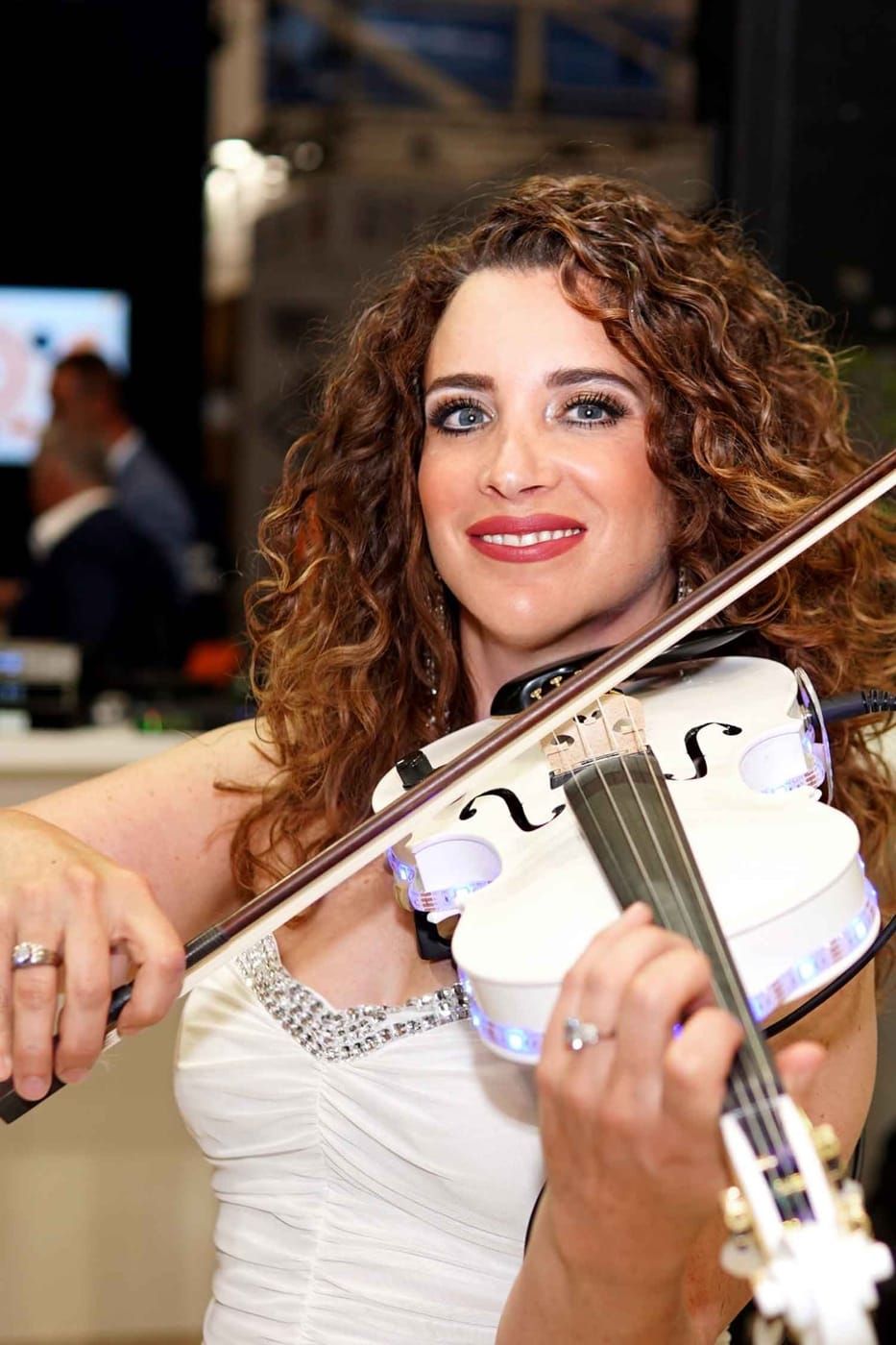 DJane with live act at Intersolar Messe Munich corporate event