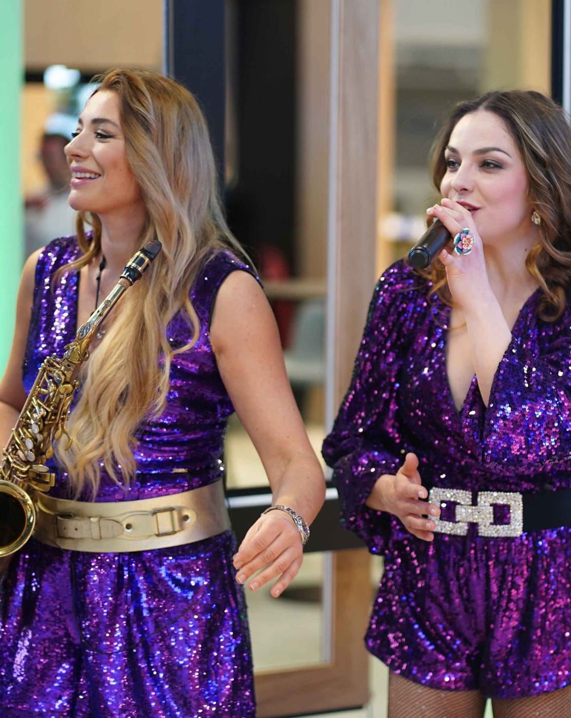 Walking act with live music at Messe Frankfurt