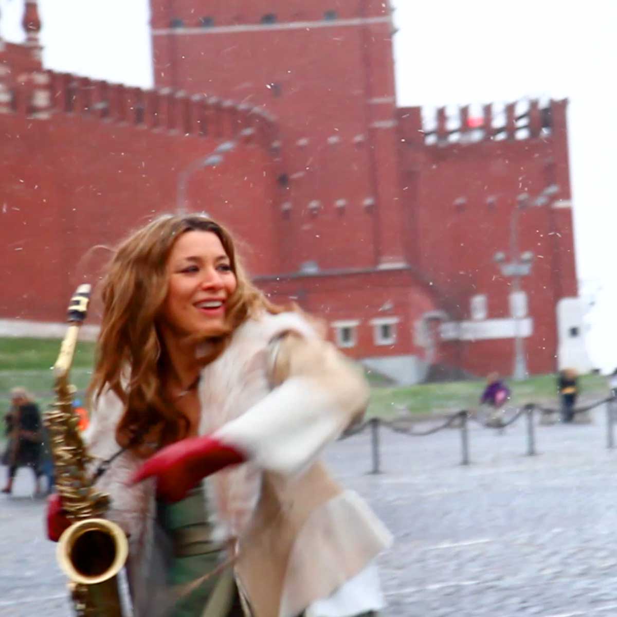 Saxophonistin Event Moskau