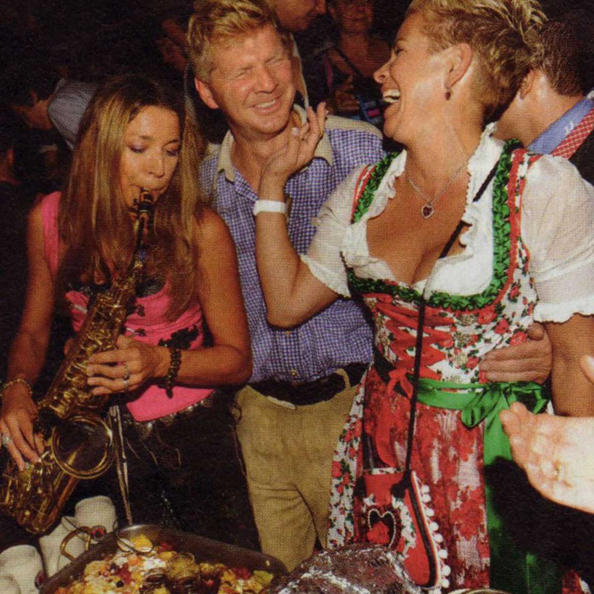 Saxophonistin Käfer Wiesn