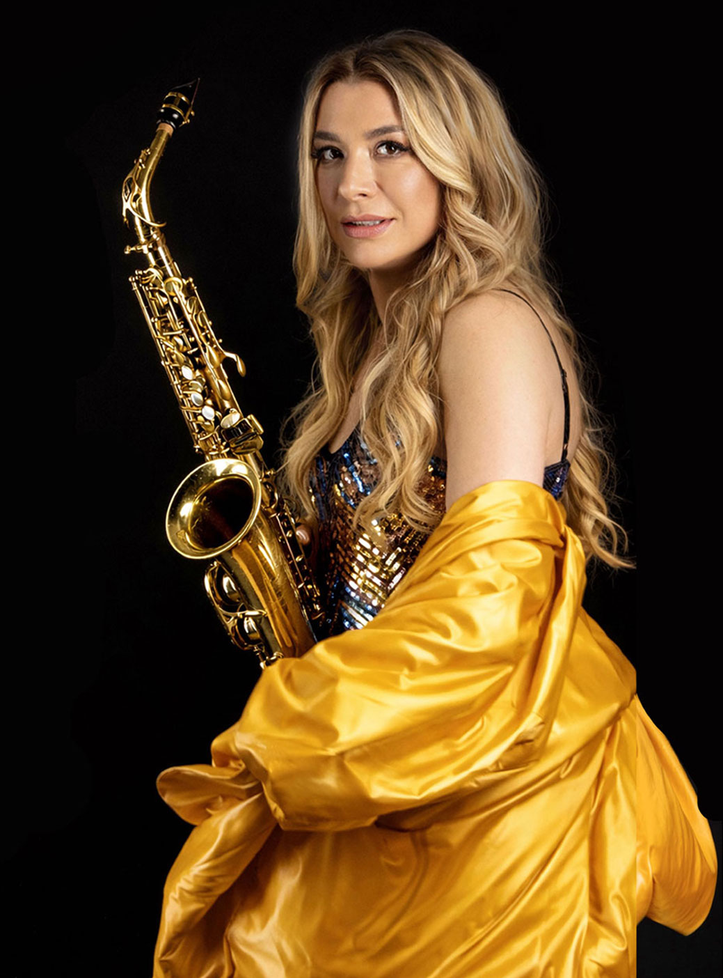 Saxophonistin Natalie buchen