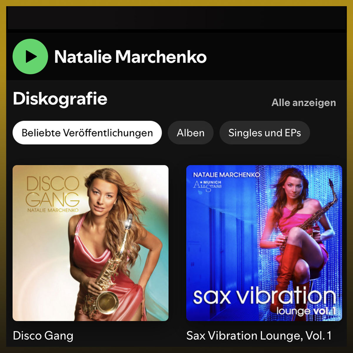 Saxophon Musik bei Spotify